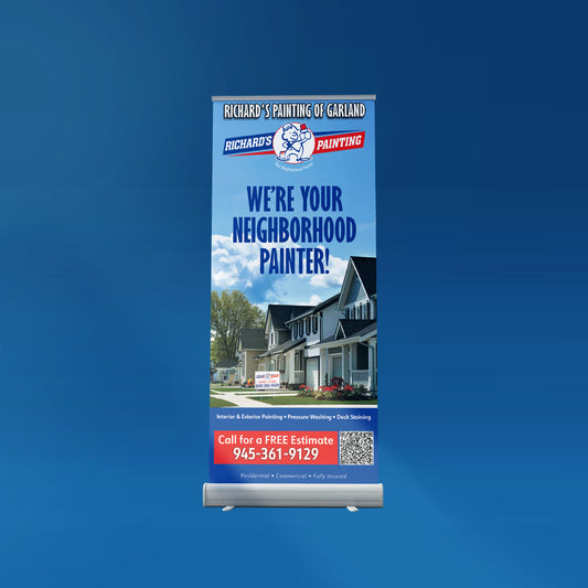 RETRACTABLE BANNERS 33.5" x 79"