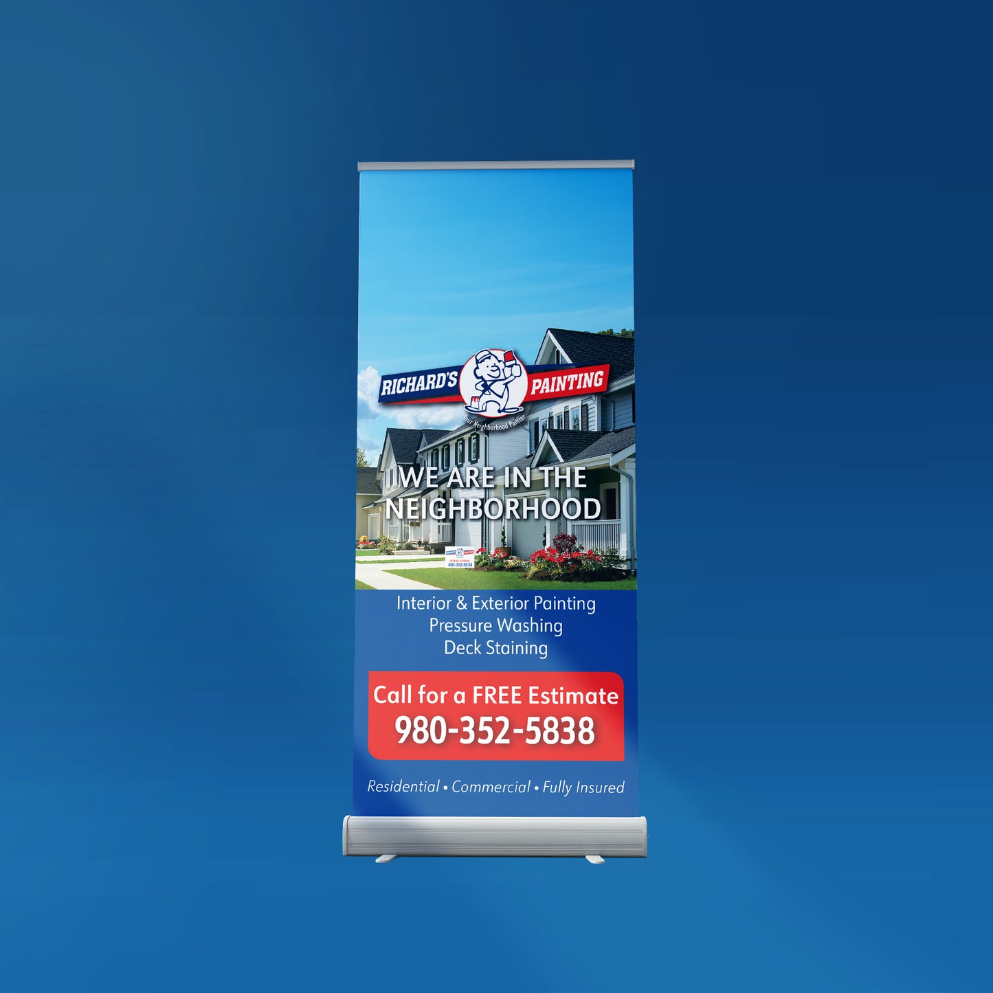 RETRACTABLE BANNERS 33.5" x 79"